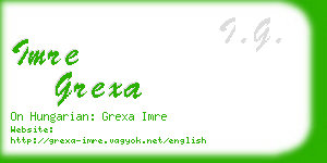 imre grexa business card